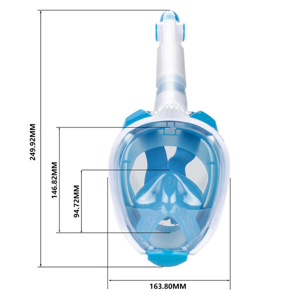 Schnorchelmaske Kinder Blau