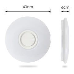 Hengda 36W LED Deckenleuchte Deckenlampe Bluetooth Musik Wohnzimmerlampe Lautsprecher