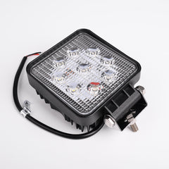4X 27W LED Scheinwerfer Quadrat Arbeitsscheinwerfer Arbeitslicht mit 9 LEDs Reflektor Rückfahrscheinwerfer