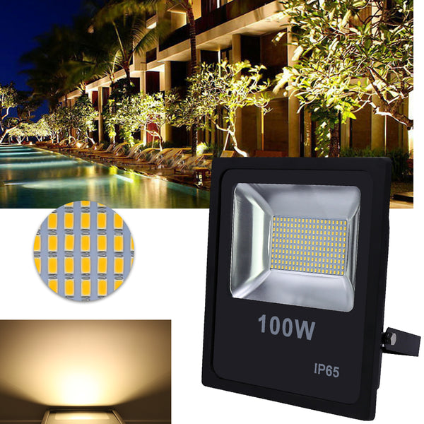 Hengda LED Fluter 100W Warmweiß Außenbeleuchtung