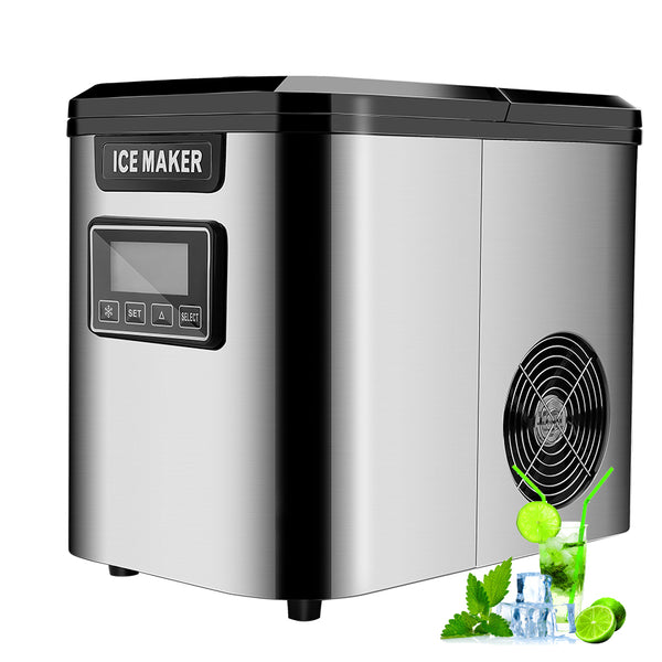 Hengda 150W Eiswürfelbereiter 2,2L leise Eiswürfel Maschine LCD-Anzeigen