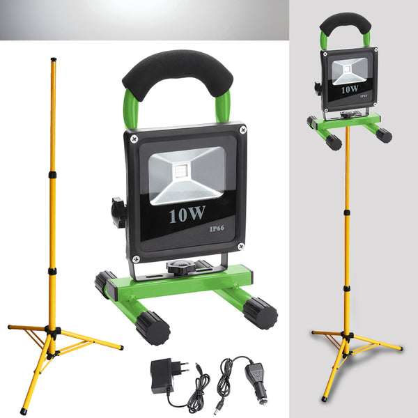 hengda-10w-led-kaltweiss-grun-akku-strahler-mit-teleskop-stativ
