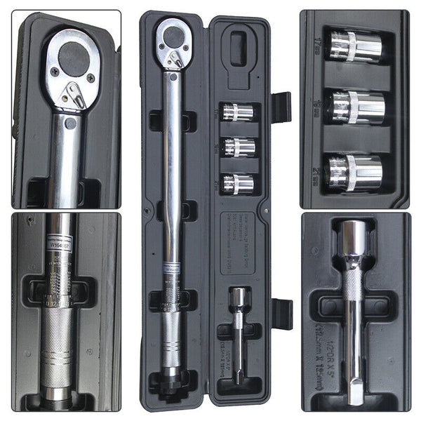 Automatischer Drehmomentschlüssel Ratsche 28-210NM 1/2in Verlängerung Antrieb