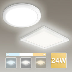 Hengda 24W LED Deckenleuchte Badlampe Wohnzimmer Deckenlampe Farbwechsel 3in1