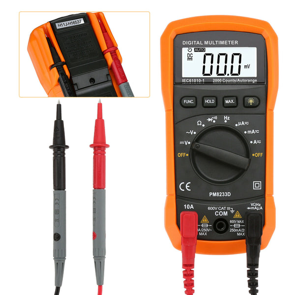 Digital Multimeter Tester Voltmeter Amperemeter Spannungsprüfer Spannung