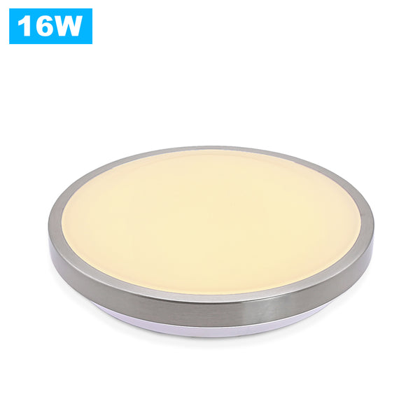 Online Shop Vingo 16W Vernickelt Runde LED Deckenleuchte (Weiß/Warmweiß/Farbwechsel)