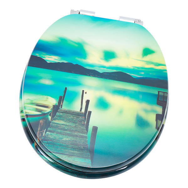 Toilettensitz mit Absenkautomatik Seeblick WC-Sitz