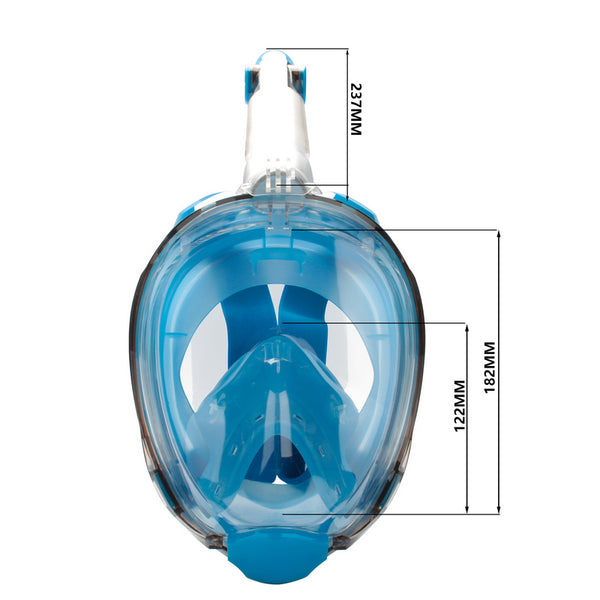 Schnorchelmaske Blau L/XL