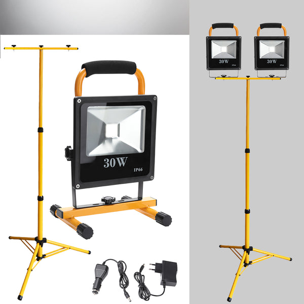 hengda-2x-30w-led-kaltweiss-gelb-akku-strahler-mit-teleskop-stativ