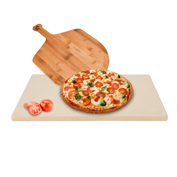 Hengda Pizzastein Und Pizzaschaufel Grillstein Backstein Schamottstein Set