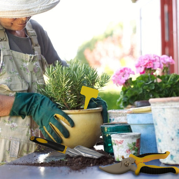 Hengda Gartenwerkzeug Set Aluminiumlegierung Schaufel Gartengeräte Doppelhacke 12 Tlg