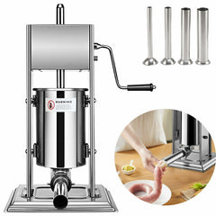 5 Liter Wurstfüllmaschine Wurstfüller Wurst Vertikale Edelstahl Wurstmaschine