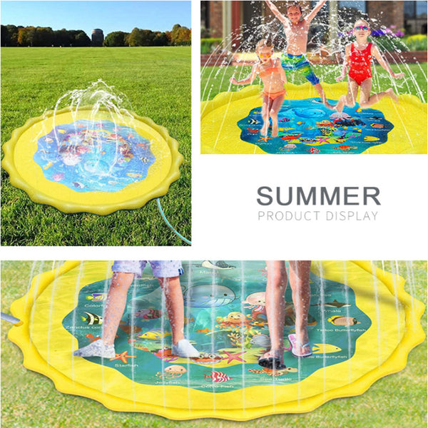 Wasserspielmatte Gelb / Blau