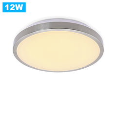 12W Vernickelt Runde LED Deckenleuchte (Weiß/Warmweiß/Farbwechsel)
