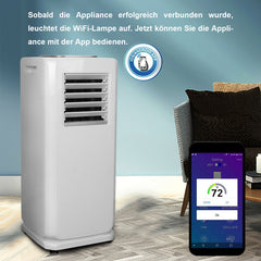 Klimagerät Mobile Klimaanlage 7000 BTU mit Wifi Fernbedienung