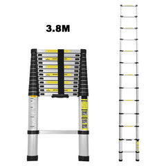 Hengda Teleskopleiter Klappleiter Ausziehleiter Stabil Alu 2.6m - 5m Ausziehbar