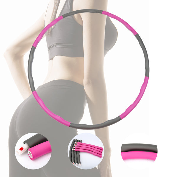 Hengda Hulahoop padded sport reifen fitness training weich hoopreifen fitness 8 teile