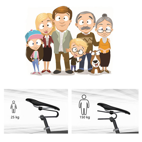 Hengda Federung Fahrradsattel gefedert unisex Federung Gerät 25-150kg