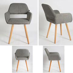2 / 4 x Stuhl (mit Einbauzubehör) Grau