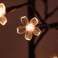 Hengda LED Kirschblütenbaum 180cm Sakura Baum bunt Blütenbaum Lichterbaum Weihnachtsdeko IP44 Kirschblüten Licht Mit 5m Zuleitung Kunstbaum Lichterdeko