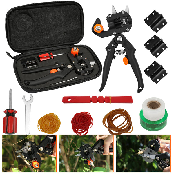 Hengda Ratschenschere 2-in-1 Profischere Obstbaum Veredelungsschere Garten Zweigschere