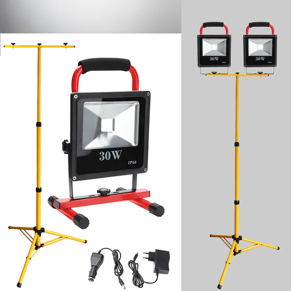 hengda-2x-30w-led-kaltweiss-rot-akku-strahler-mit-teleskop-stativ