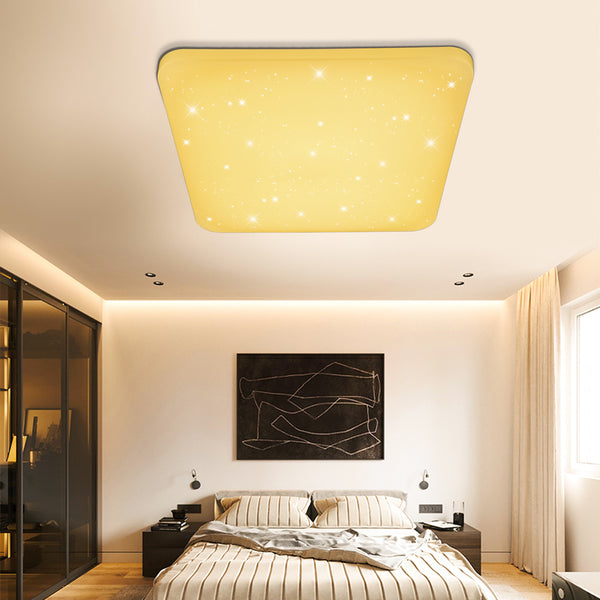 Online Shop Vingo LED Deckenleuchte Eckig Sternenhimmel Effekt