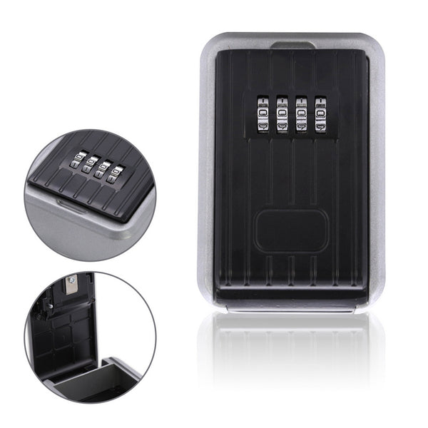 Schlüsselsafe Schule Keykeeper Minitresor schwarz-silber Haus Box