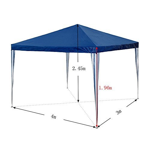 Hengda 3x4M Blau Wasserdicht Pavillon