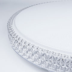 Online Shop Vingo 50W LED Deckenleuchte Rund Starlight-Design Kristall (Weiß/Warmweiß/Farbwechsel/Dimmbar)