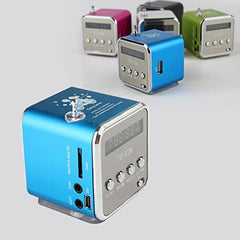 Mini Soundstation Stereo Lautsprecher Micro SD Kartenslot Blau