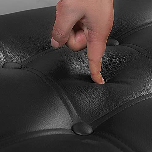 Wolketon Schwarz Faltbar Sitzhocker Aufbewahrungsbox 110*38*38cm