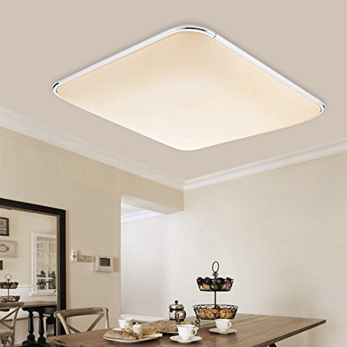 Hengda 12W Warmweiß LED Deckenleuchte Eckig Deckenlampe