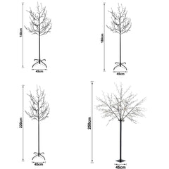 Hengda LED Kirschblütenbaum 180cm Sakura Baum bunt Blütenbaum Lichterbaum Weihnachtsdeko IP44 Kirschblüten Licht Mit 5m Zuleitung Kunstbaum Lichterdeko