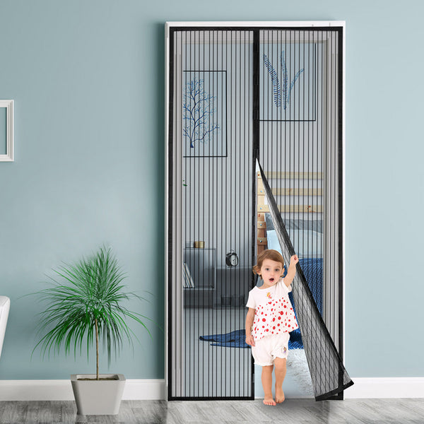 Insektenschutz Türvorhang 100×220CM Schwarz