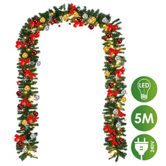 Hengda Weihnachtsgirlande 5m mit 100 LEDs Indoor & Outdoor für Außen G – Hengda Online Shop