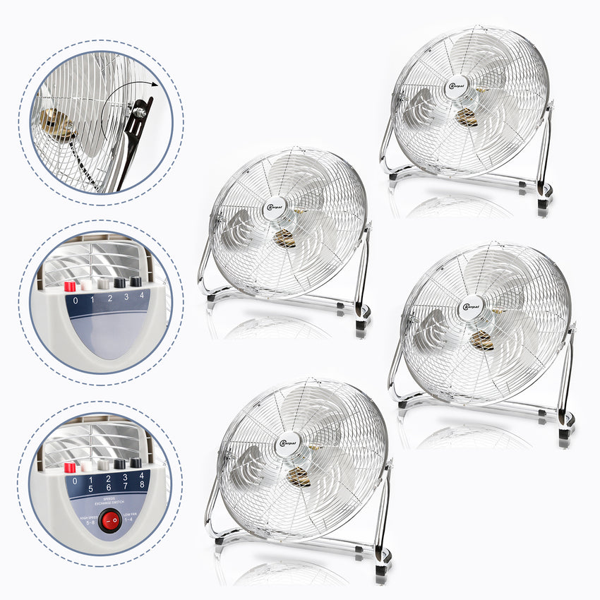 Bodenventilator Ventilator Hallenlüfter 45/50cm Fan neigbar