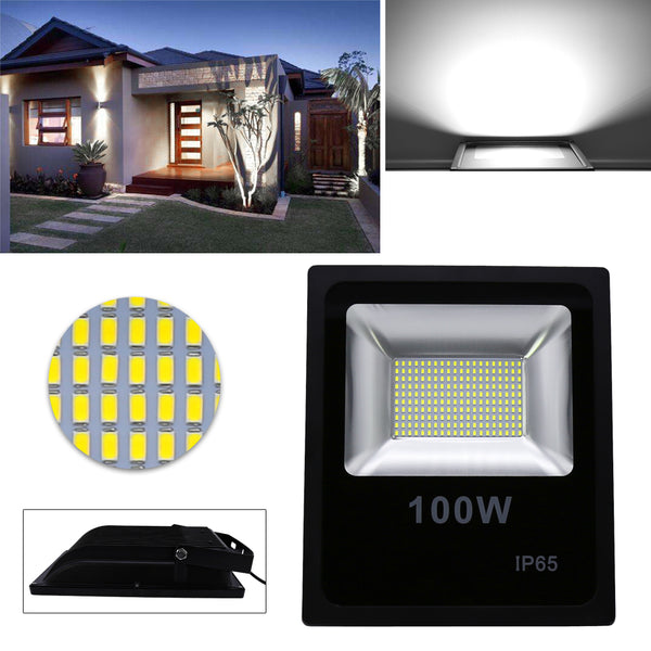 Hengda LED Fluter 100W Kaltweiß Außenbeleuchtung