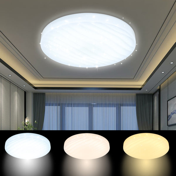 12W Farbwechsel Starlight Wellig Rund Deckenleuchte