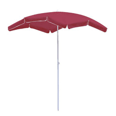 Wolketon 1.8*1.2m Rot Sonnenschirm Garten Schirm