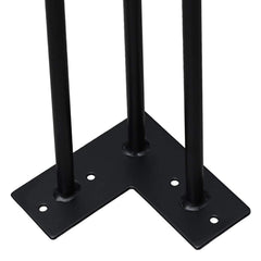 Wolketon 4er Hairpin Legs Schreibtisch Tischbeine 35cm 3 stange