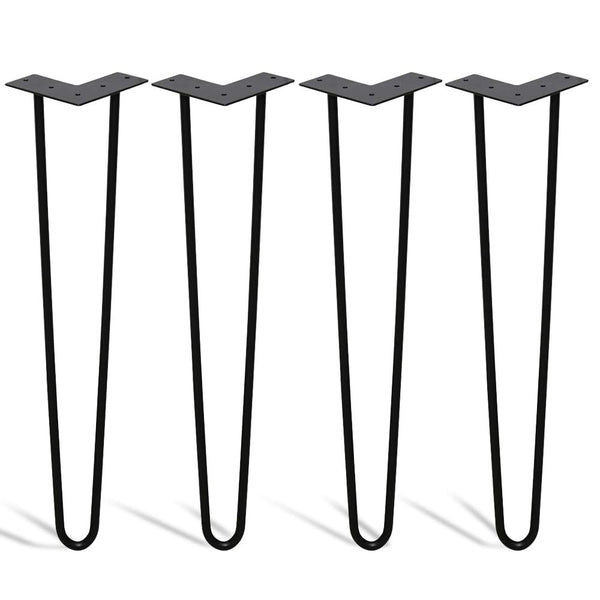 Wolketon 4er Hairpin Legs Schreibtisch Tischbeine 40cm 2 stange