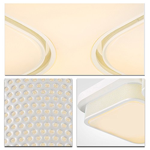 VINGO 48w LED Deckenleuchte Warmweiß 530*530*100MM