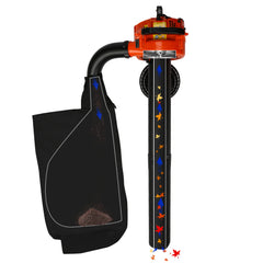 Hengda 4 Funktionen mit Fangsack 50L Elektro Laubsauger 3 in1 Funktion Bläser Sauger Motor