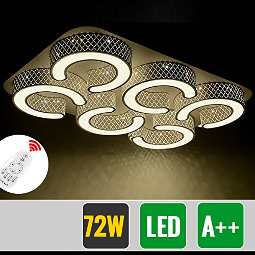 Hengda 72W LED Deckenleuchte Dimmbar