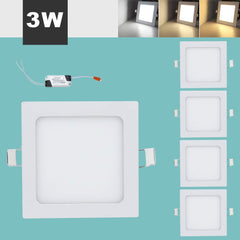 Hengda 3 in 1 Farbwechsel LED Panel Einbauleuchten (5 Stück)