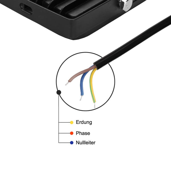 Hengda 10* LED Fluter Strahler 10W Kaltweiß Wasserdicht Außenstrahler Außenleuchte Scheinwerfer