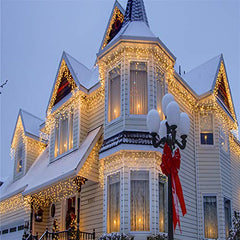 HENGDA LED Eisregen Lichterketten Weihnachtsleuchte Lampenkette Weihnachtschmuck Party