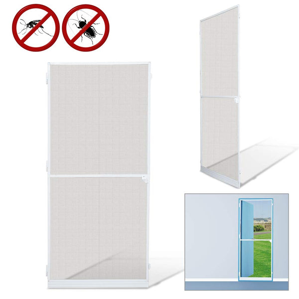 Hengda Fliegengitter 95X210Cm Tür Wasserdicht Fliegengitter Fenster Mückenschutz Gitter  Weiß Gaze Uv-Schutz