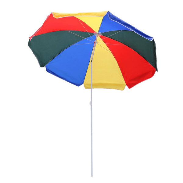 Wolketon 140cm Bunt Sonnenschirm Gartenschirm Marktschirm